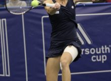 Magdalena Rybarikova wins the 2011 Cellular South Cup. Photo by George Walker